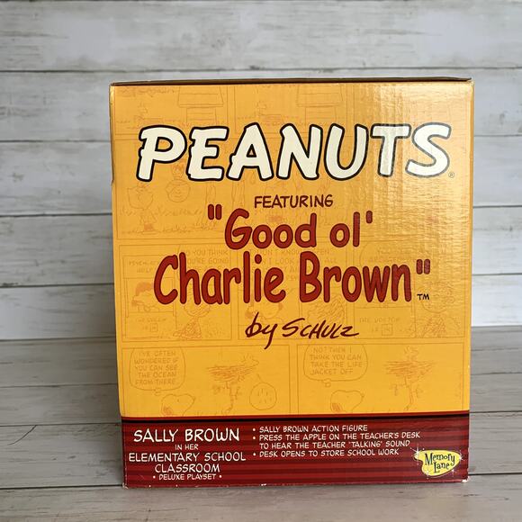 Peanuts Sally Brown Elementary School Classroom Deluxe Playset NIB Set of 2 - Picture 10 of 12